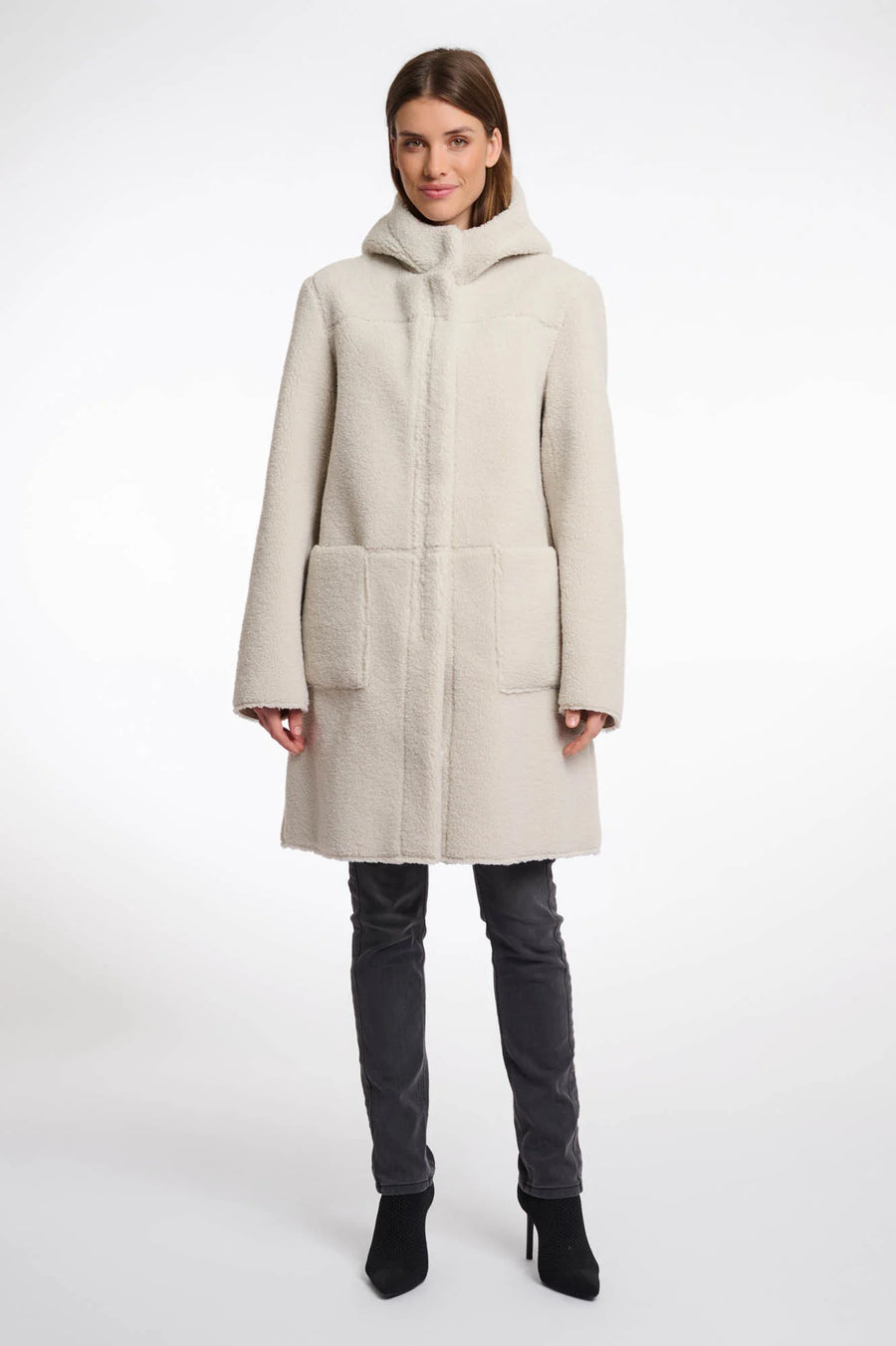 W5-ALINA Coat Reversibile Birch