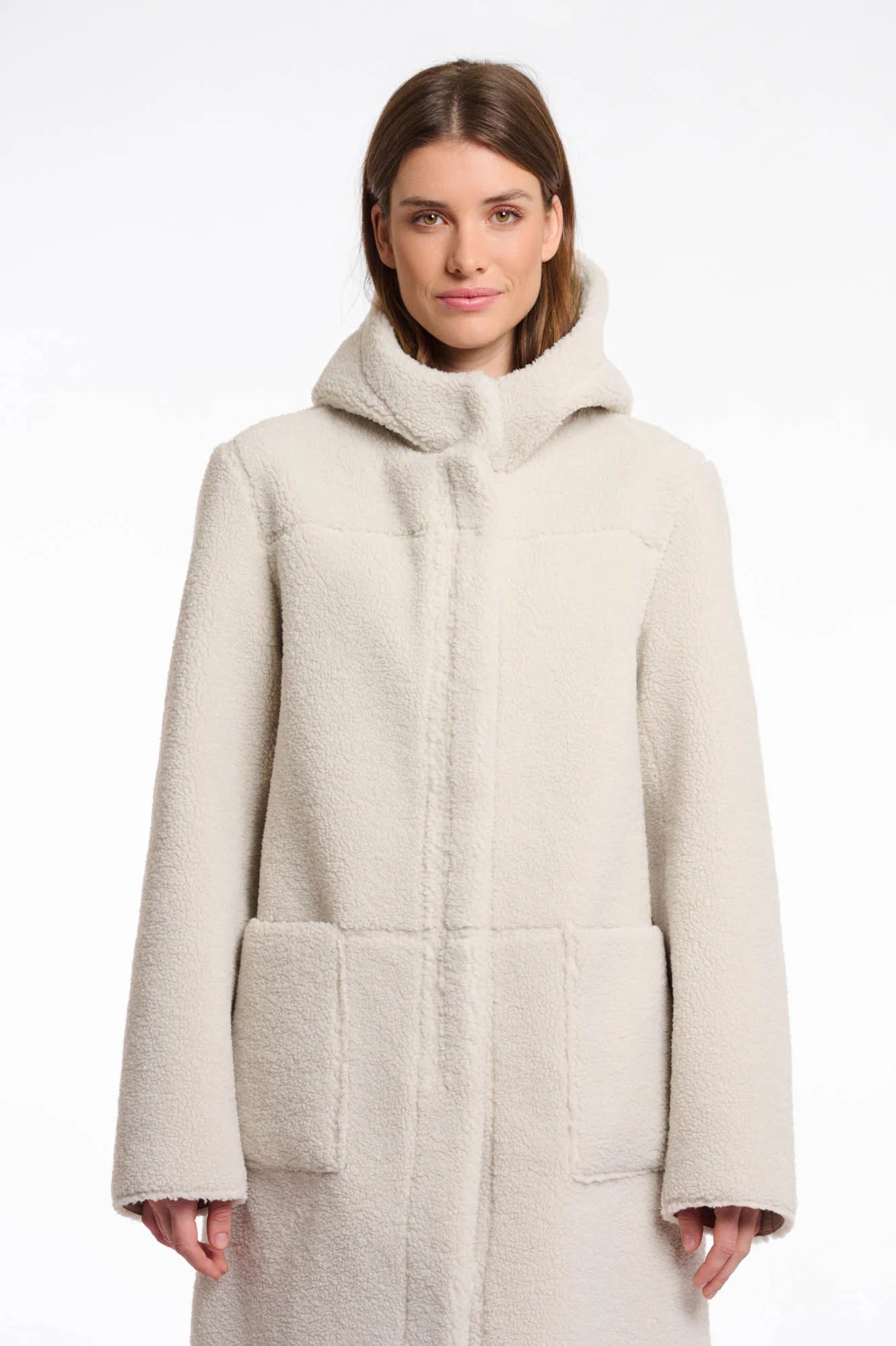 W5-ALINA Coat Reversibile Birch