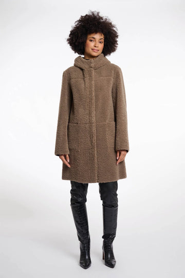 W5-ALINA Coat Reversibile Toffee