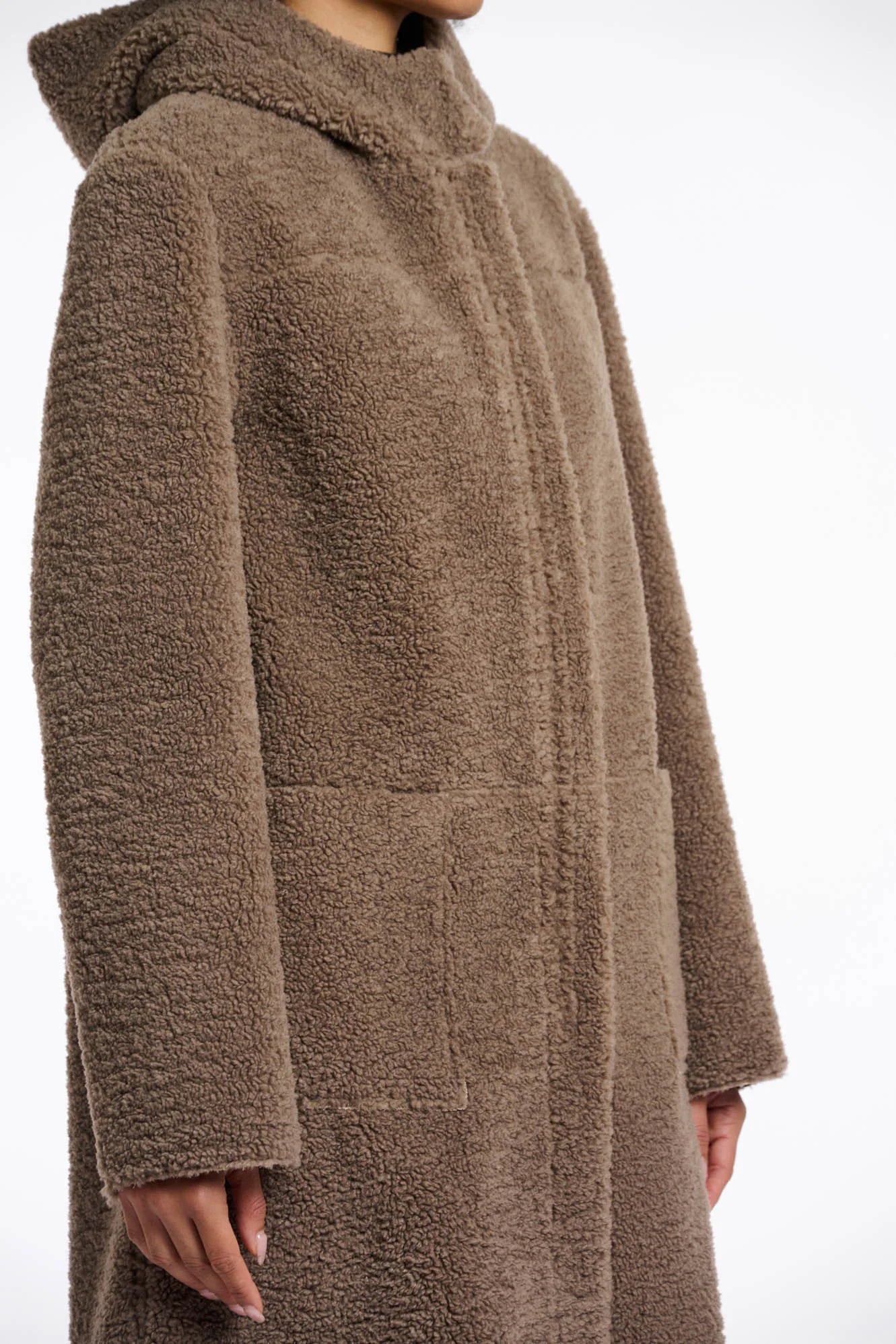 W5-ALINA Coat Reversibile Toffee