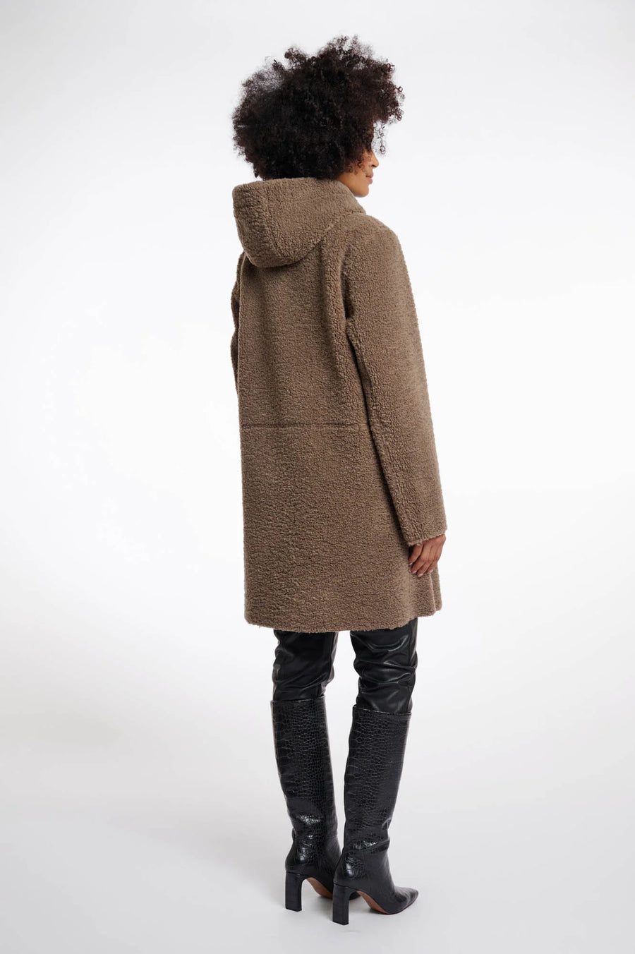 W5-ALINA Coat Reversibile Toffee