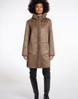 W5-ALINA Coat Reversibile Toffee