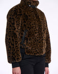 W5-AMBRA Short Jacket Fur Leopard