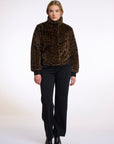 W5-AMBRA Short Jacket Fur Leopard