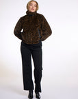 W5-AMBRA Short Jacket Fur Leopard