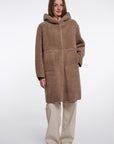 W6-AMI Cappotto Lungo Mocha Latte