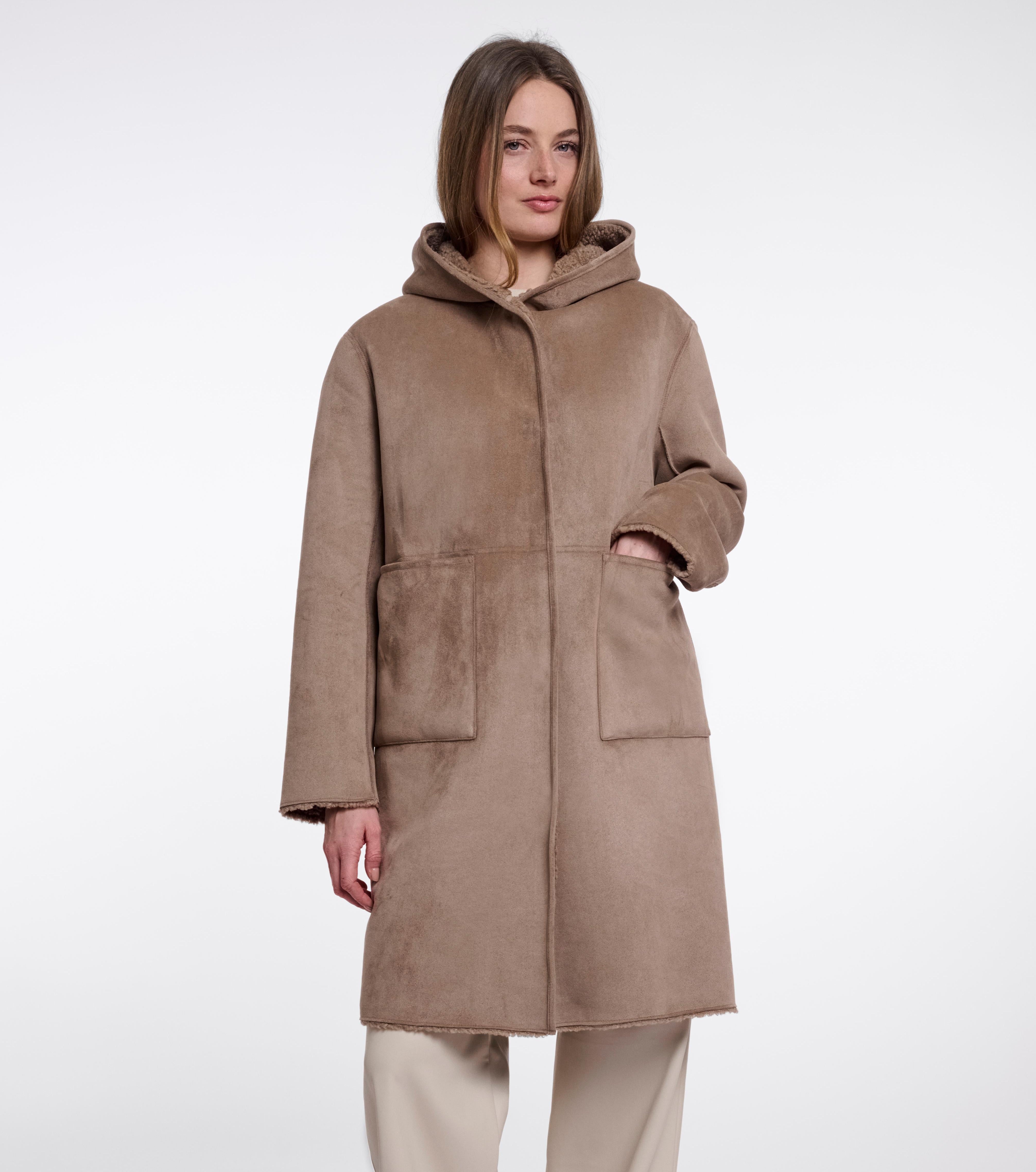 W6-AMI Cappotto Lungo Mocha Latte