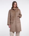 W6-AMI Cappotto Lungo Mocha Latte