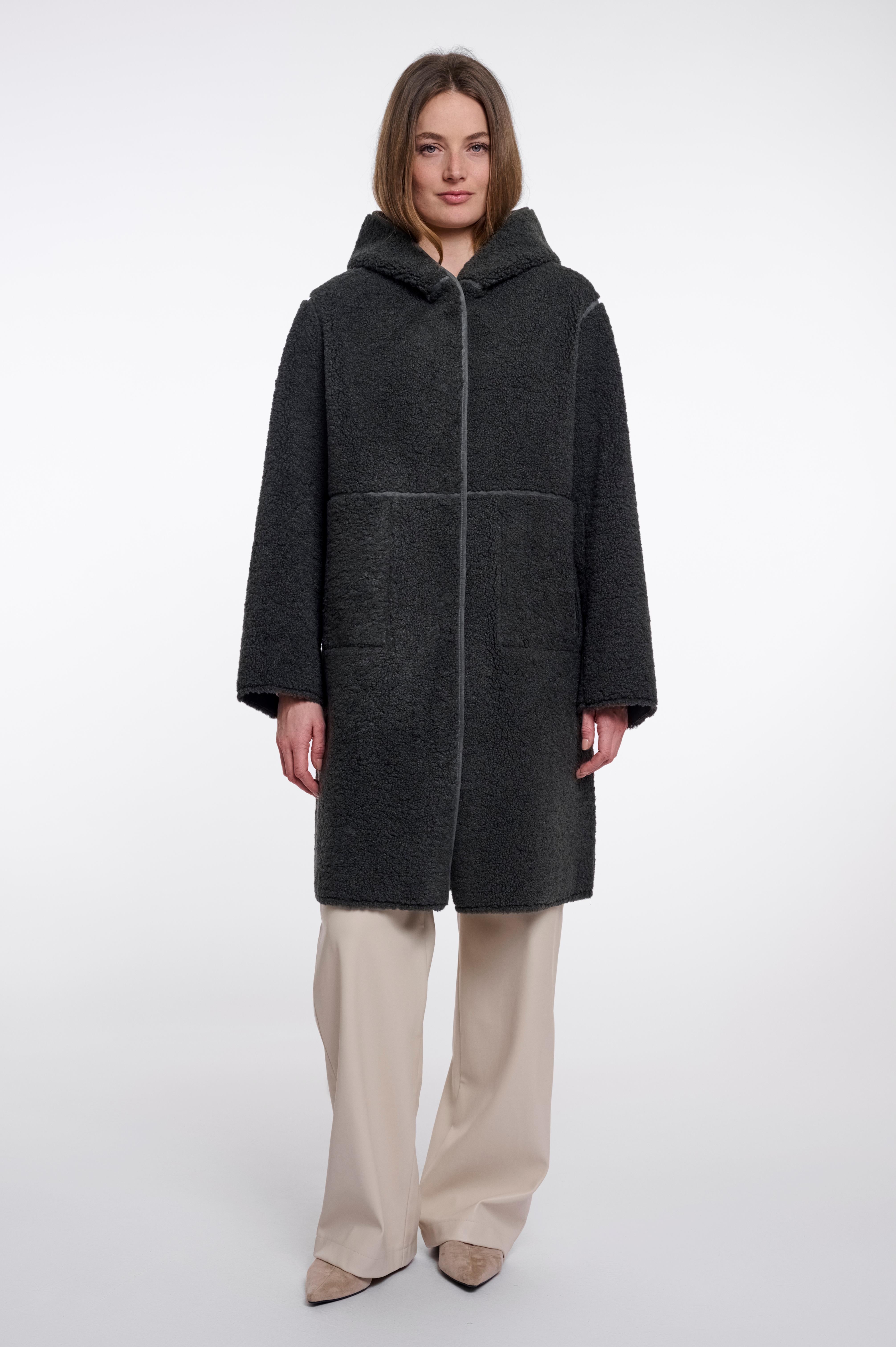 W6-AMI Cappotto Lungo Urban Teal
