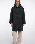 W6-AMI Cappotto Lungo Urban Teal