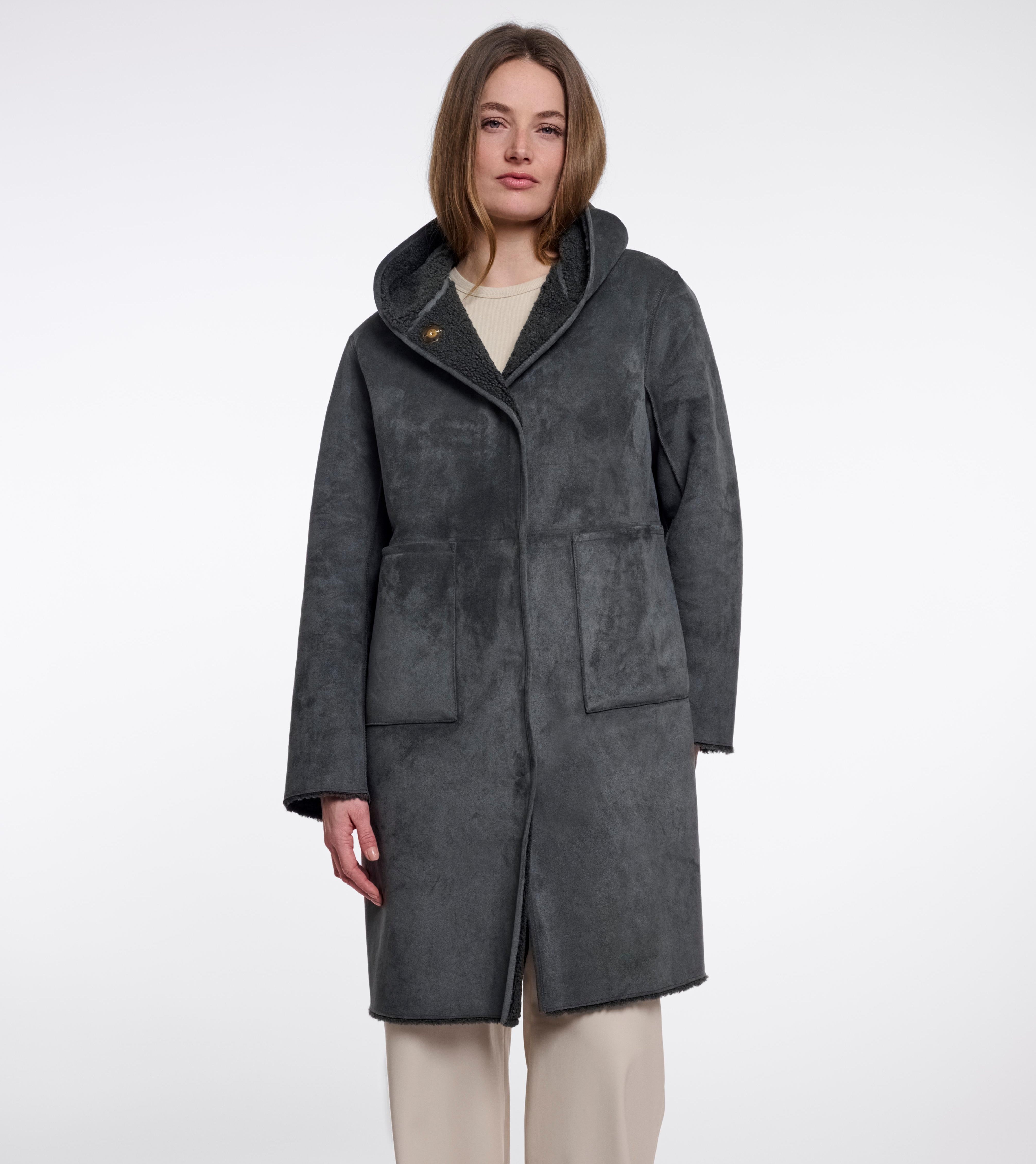 W6-AMI Cappotto Lungo Urban Teal