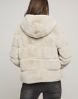 W4-AZA Short Faux Fur Jacket Birch