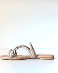 S5-8287 Ciabattina Nodo Strass Beige
