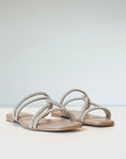 S5-8287 Ciabattina Nodo Strass Beige
