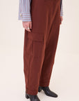 W6-DP0115 Pantalone Cargo Cuoio