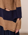 W6-DK9372 Maglione a Righe