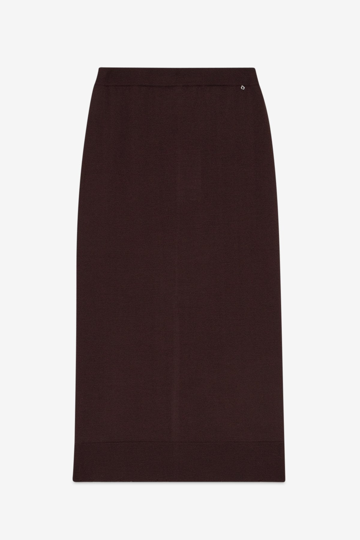 W6-DK9380 Gonna Longuette Aubergine