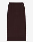 W6-DK9380 Gonna Longuette Aubergine
