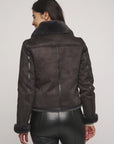 W4-BACIA Biker Jacket Fur Graphite