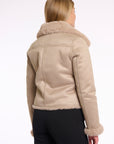 W5-BACIA Biker Jacket Fur OAT
