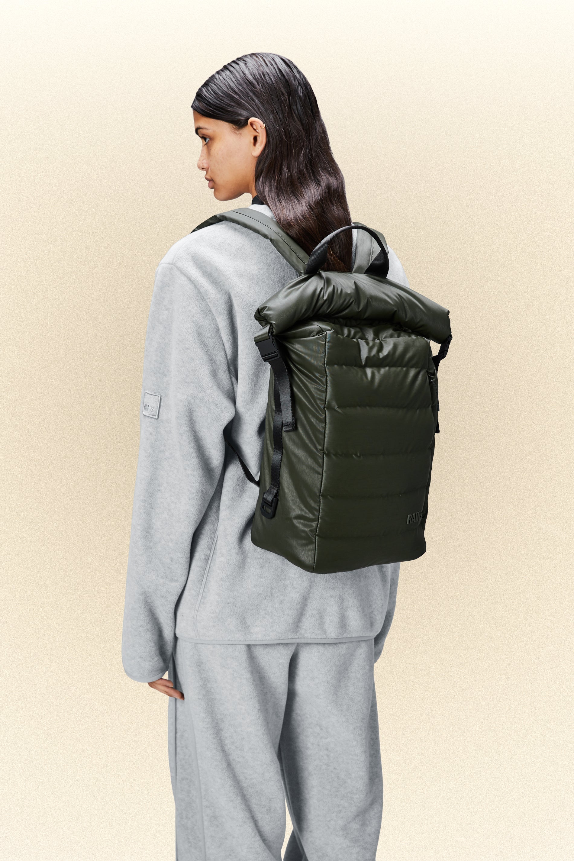 W3-14600 Zaino Bator Puffer BackPack Green Unisex