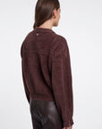 W6-BENTO Cardigan Corto Coffee Roast
