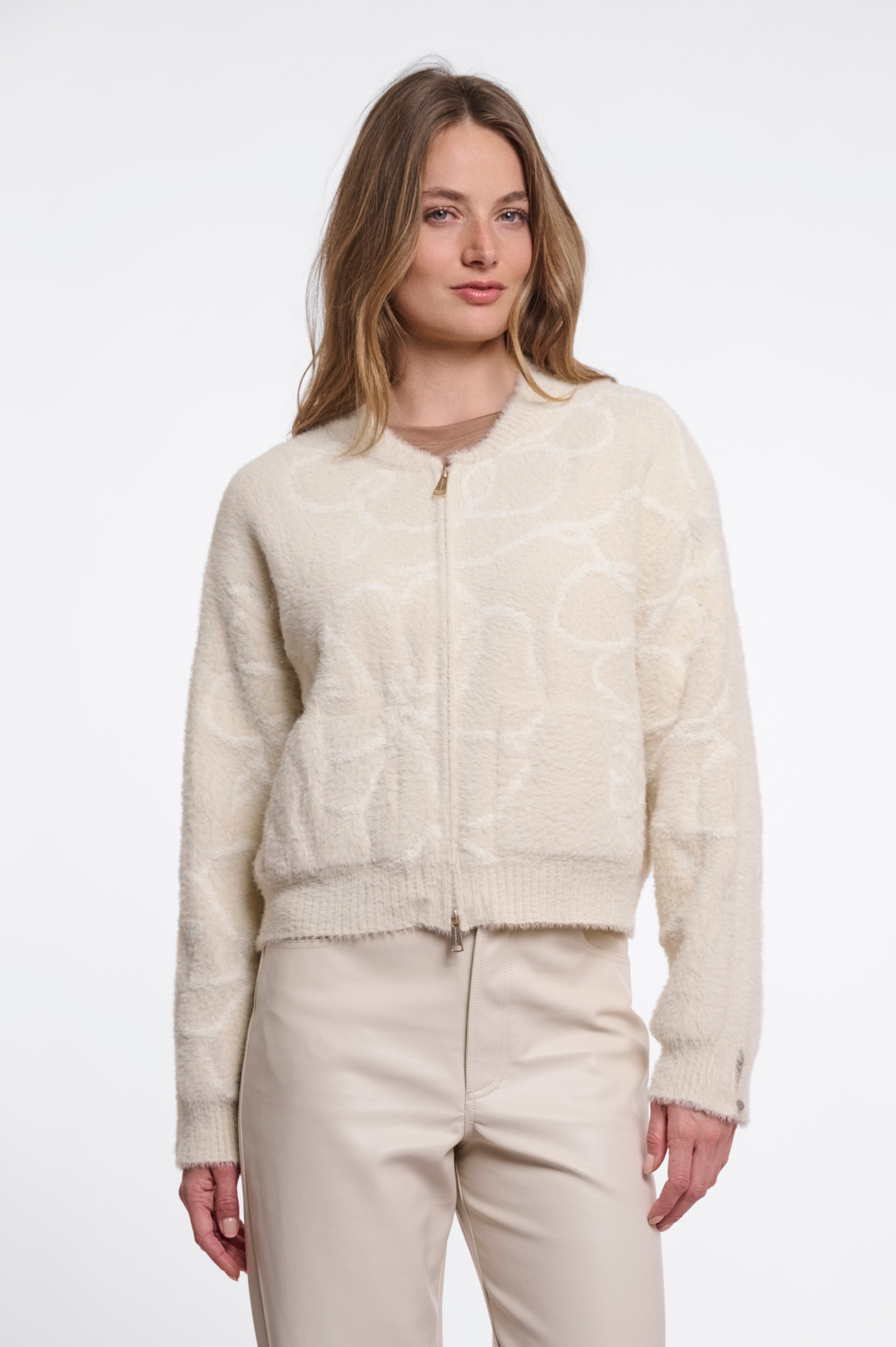 W6-BENTO Cardigan Corto Birch Embroidery