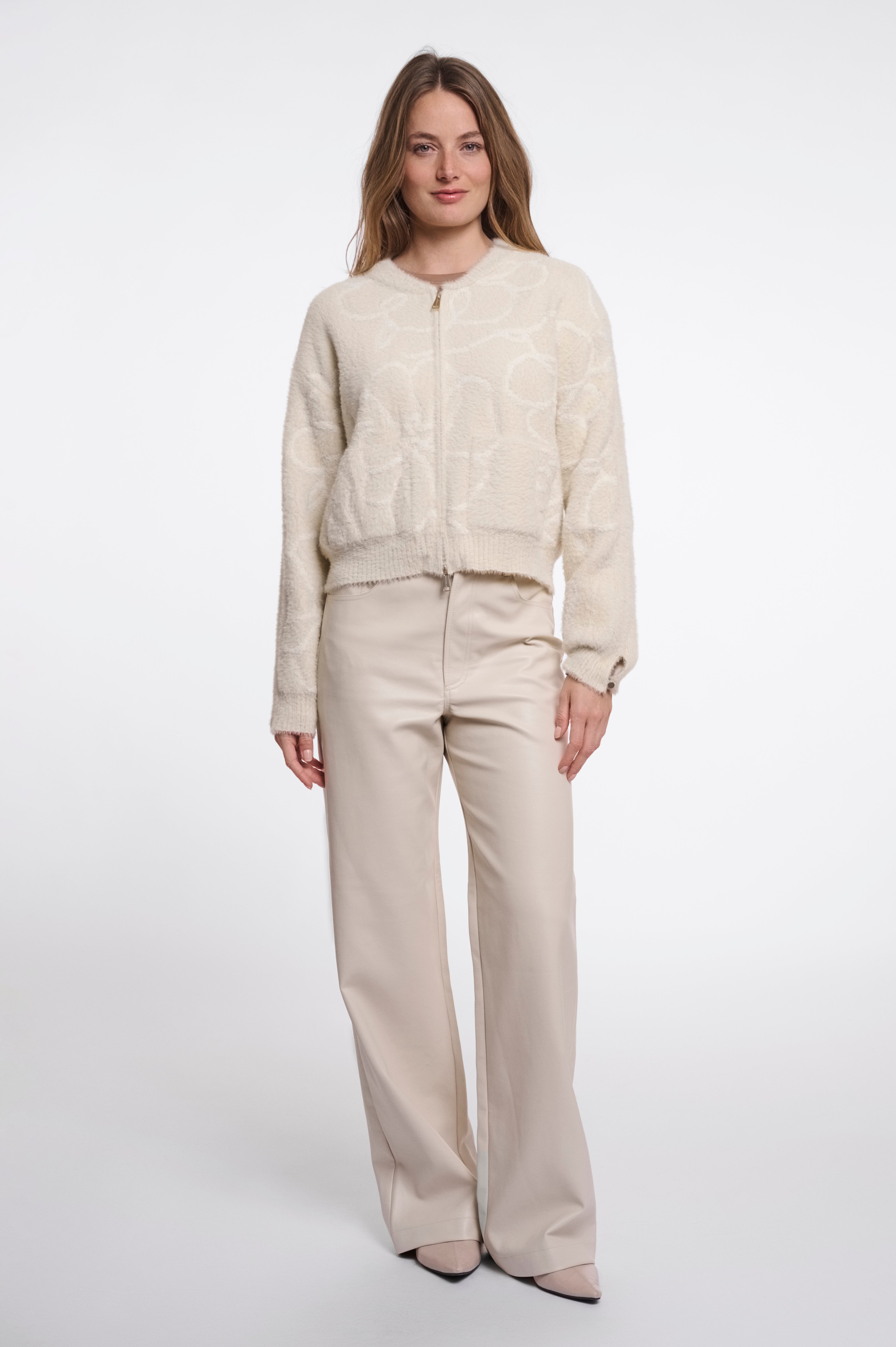 W6-BENTO Cardigan Corto Birch Embroidery