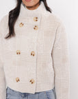 W4-BETH Short Jacket Stone Check