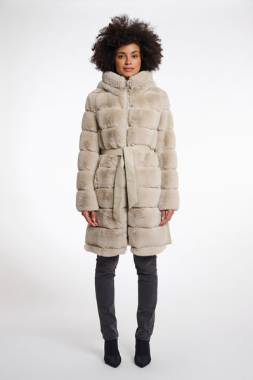 W5-BRIDGET Coat Fur Birch
