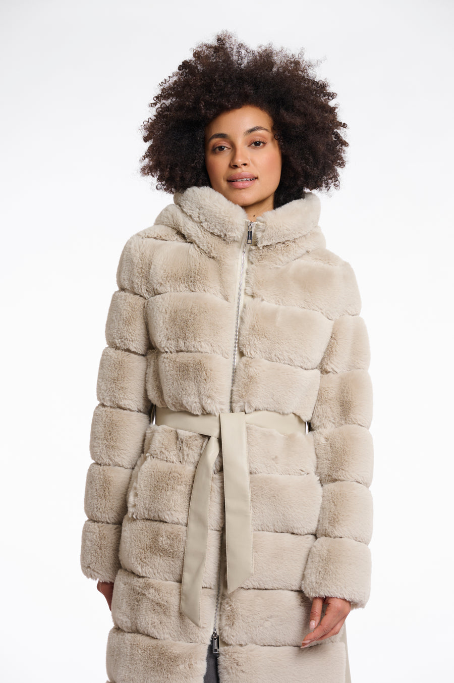 W5-BRIDGET Coat Fur Birch
