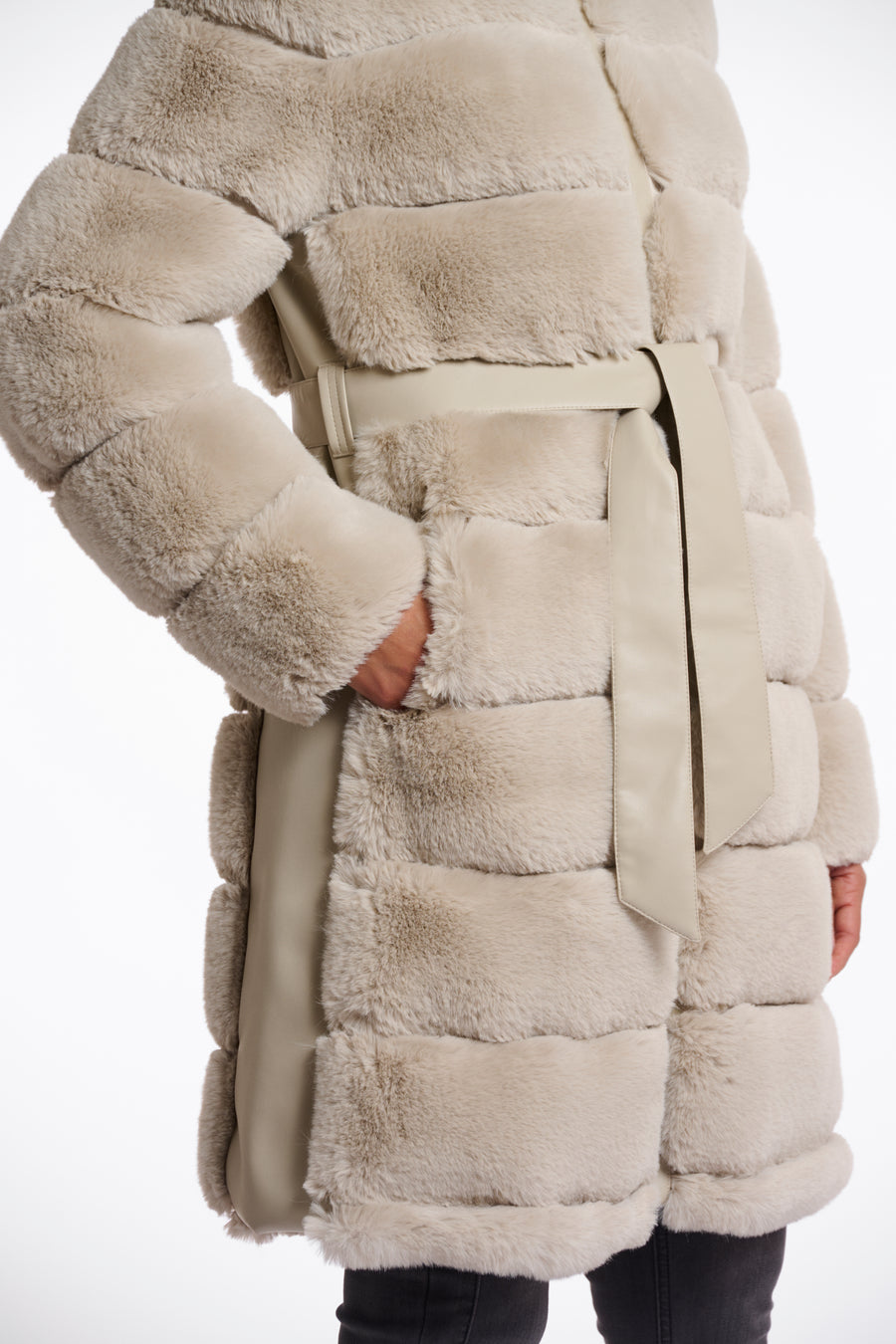 W5-BRIDGET Coat Fur Birch