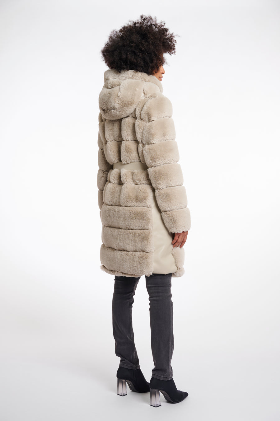 W5-BRIDGET Coat Fur Birch