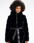 W5-BRIDGET Coat Fur Black