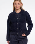 W6-BUBBLY Giacca Boxy Dark Navy