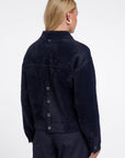 W6-BUBBLY Giacca Boxy Dark Navy