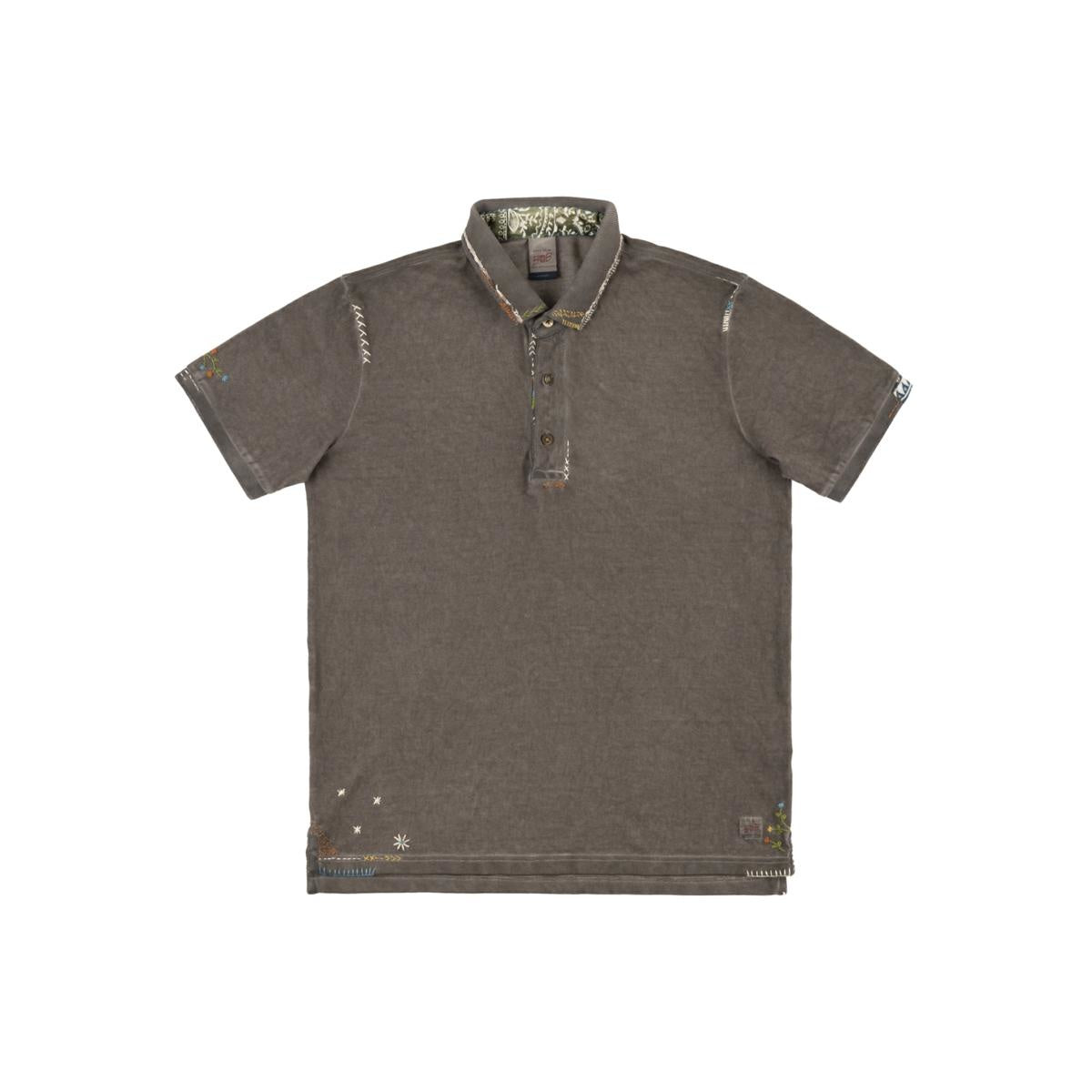 S5-RICKY485 Polo Ricamata Moro Man