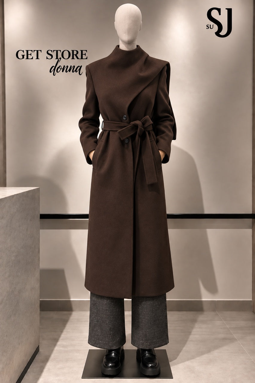W6-A001 Cappotto Moka