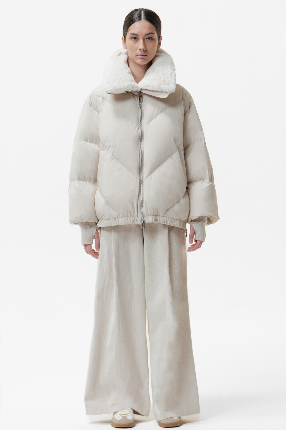 DW6-CELIA APRICA Piumino Bianco Crema 023 Woman