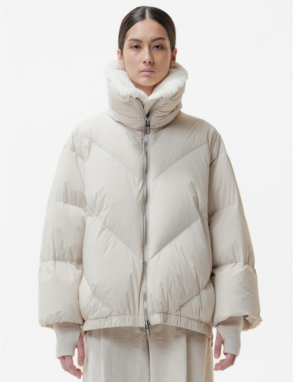 DW6-CELIA APRICA Piumino Bianco Crema 023 Woman