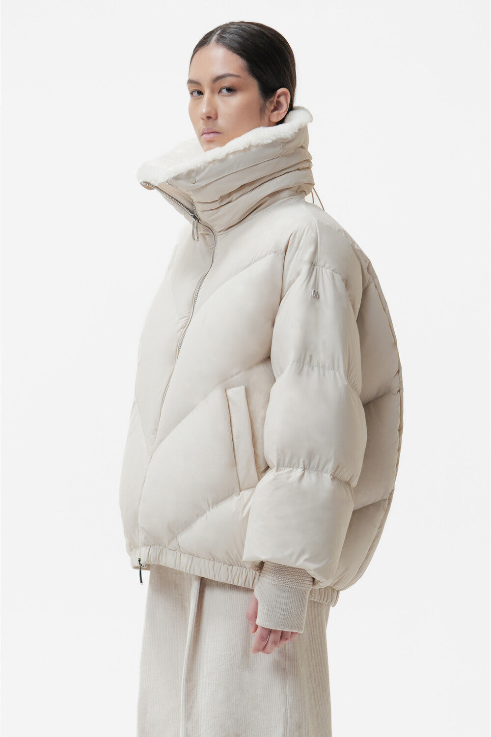 DW6-CELIA APRICA Piumino Bianco Crema 023 Woman