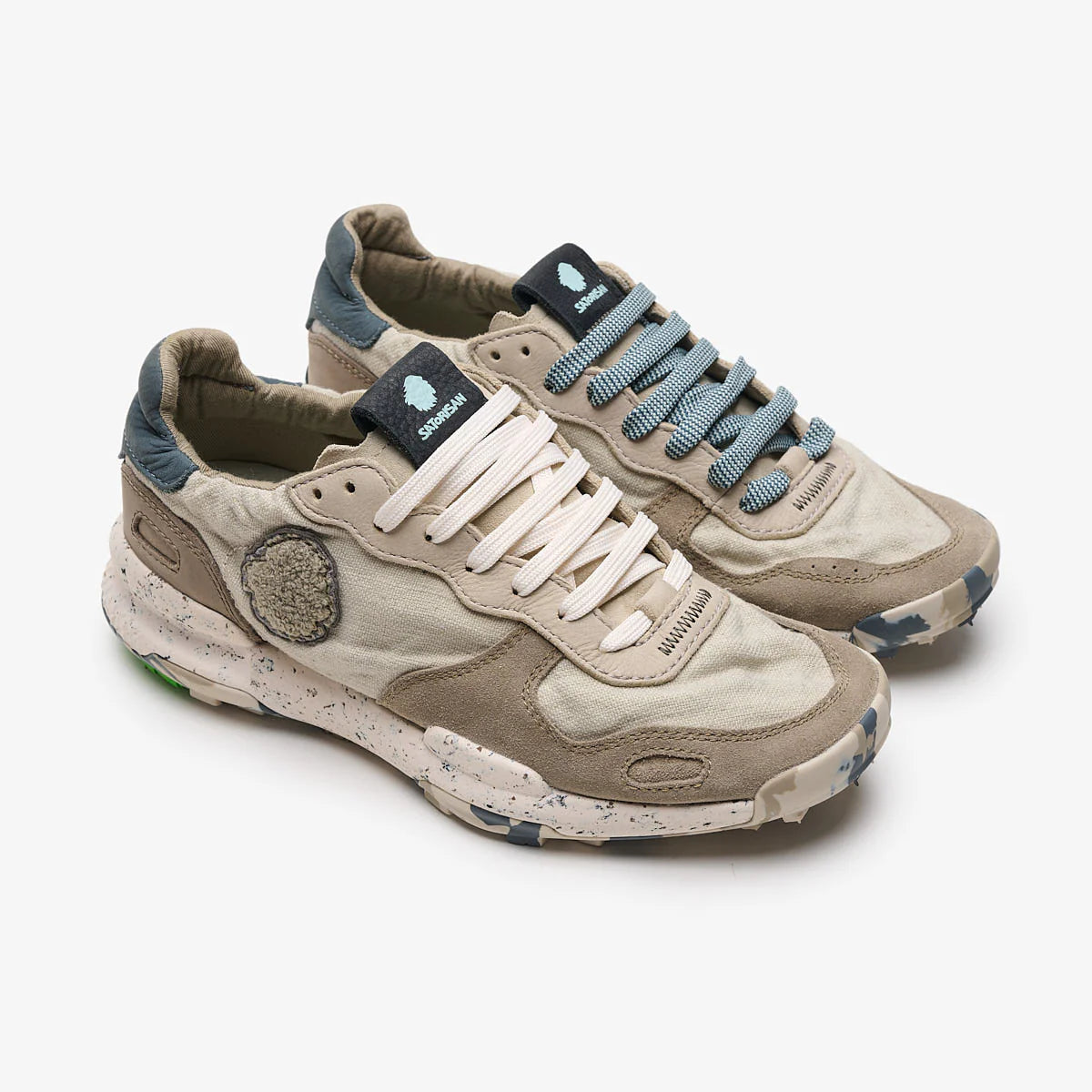 US6-CHACRONA LINEN Sneakers Light Grey Man