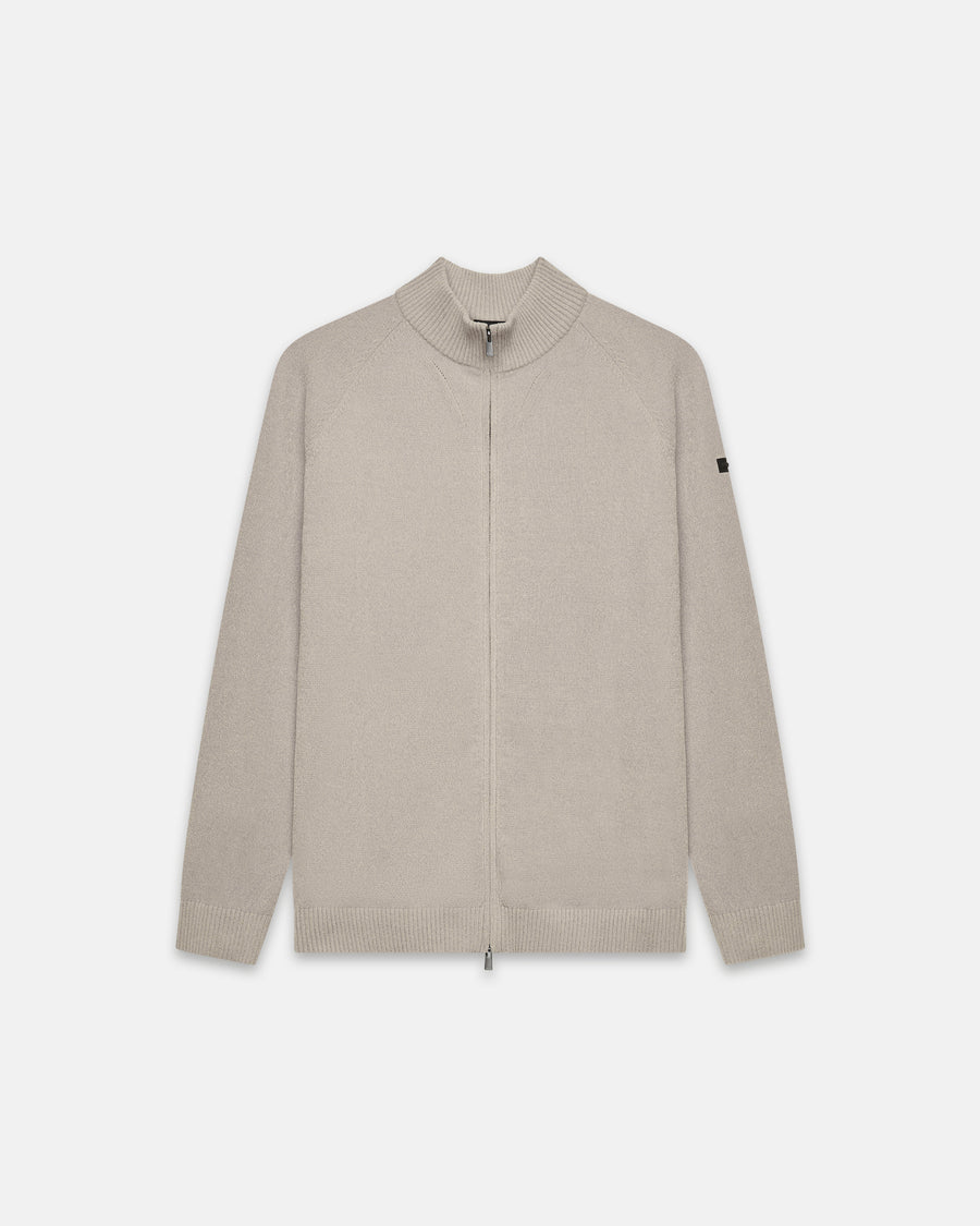 UW5-CHIMBO CHENILLE Maglia FullZip Stone Man