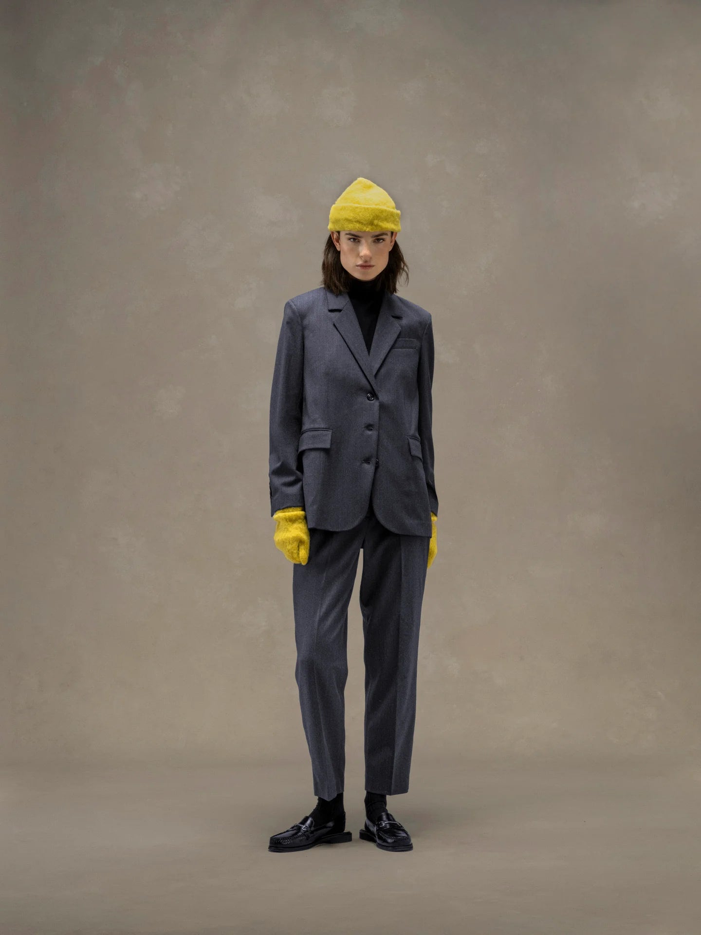 WD5-FD3770 Blazer Tre Bottoni Denim Melange Woman