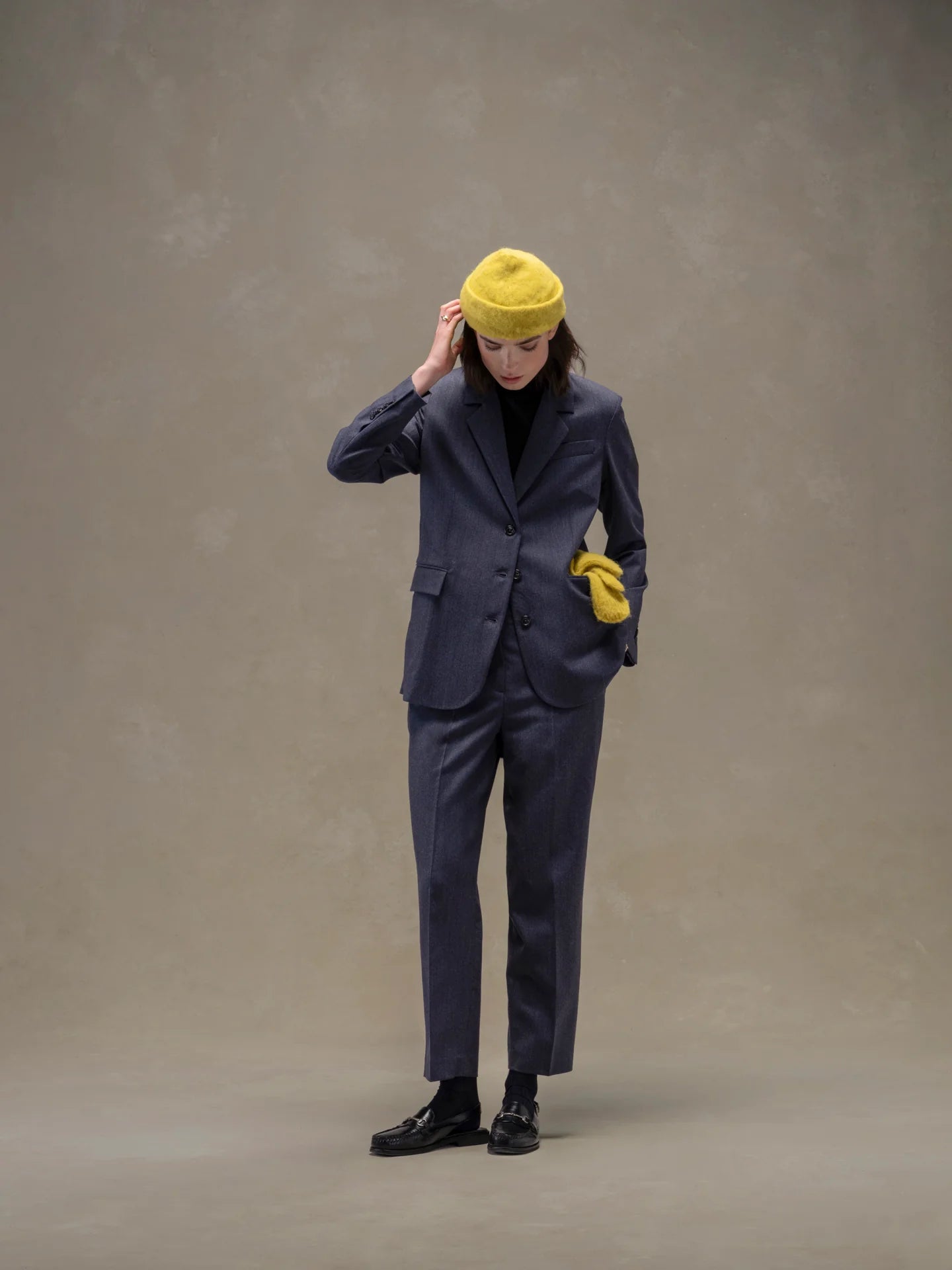 WD5-FD3770 Blazer Tre Bottoni Denim Melange Woman