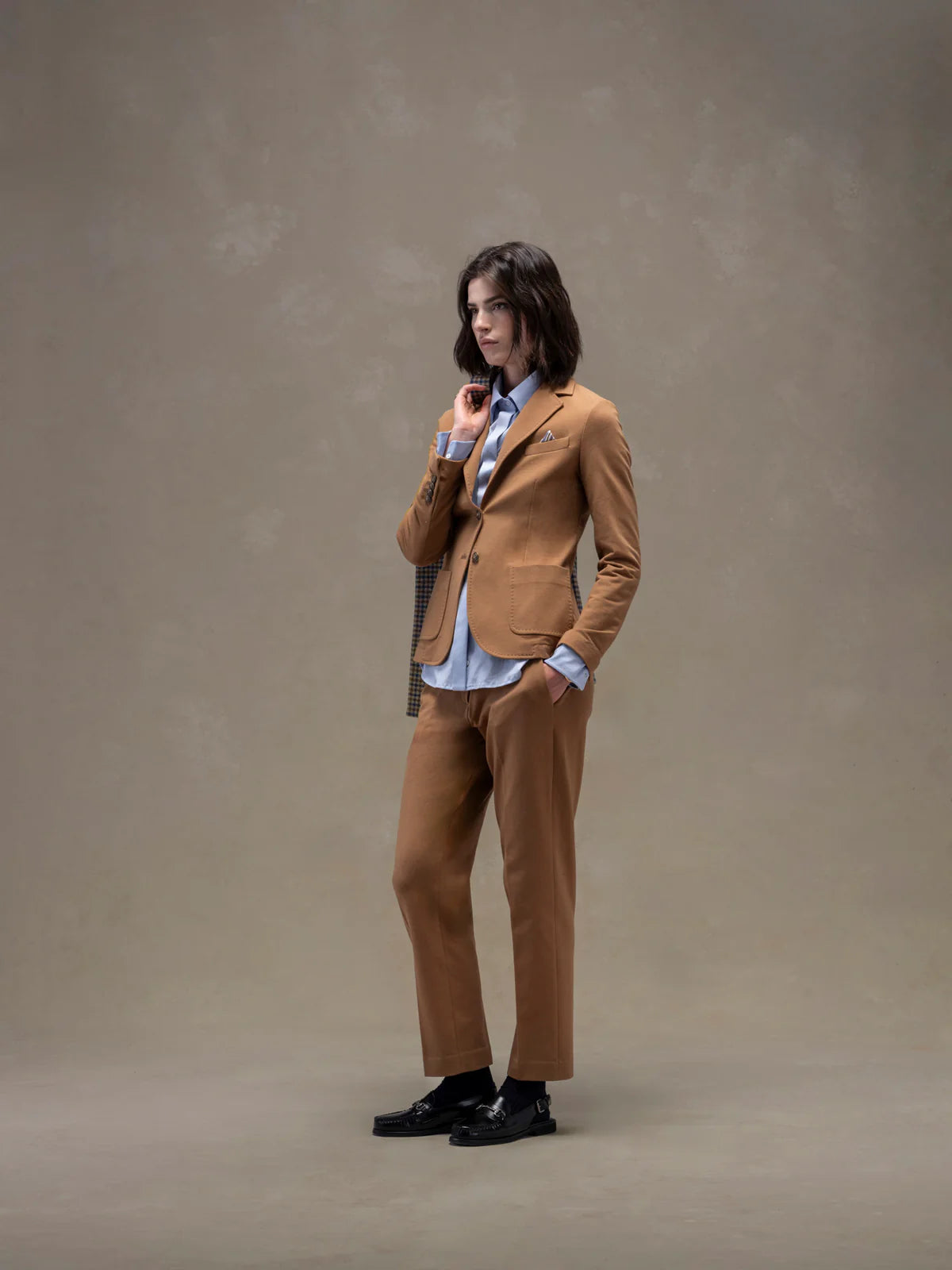 WD5-FD3601 Pantalone Chino Cashmere Touch Nero Woman