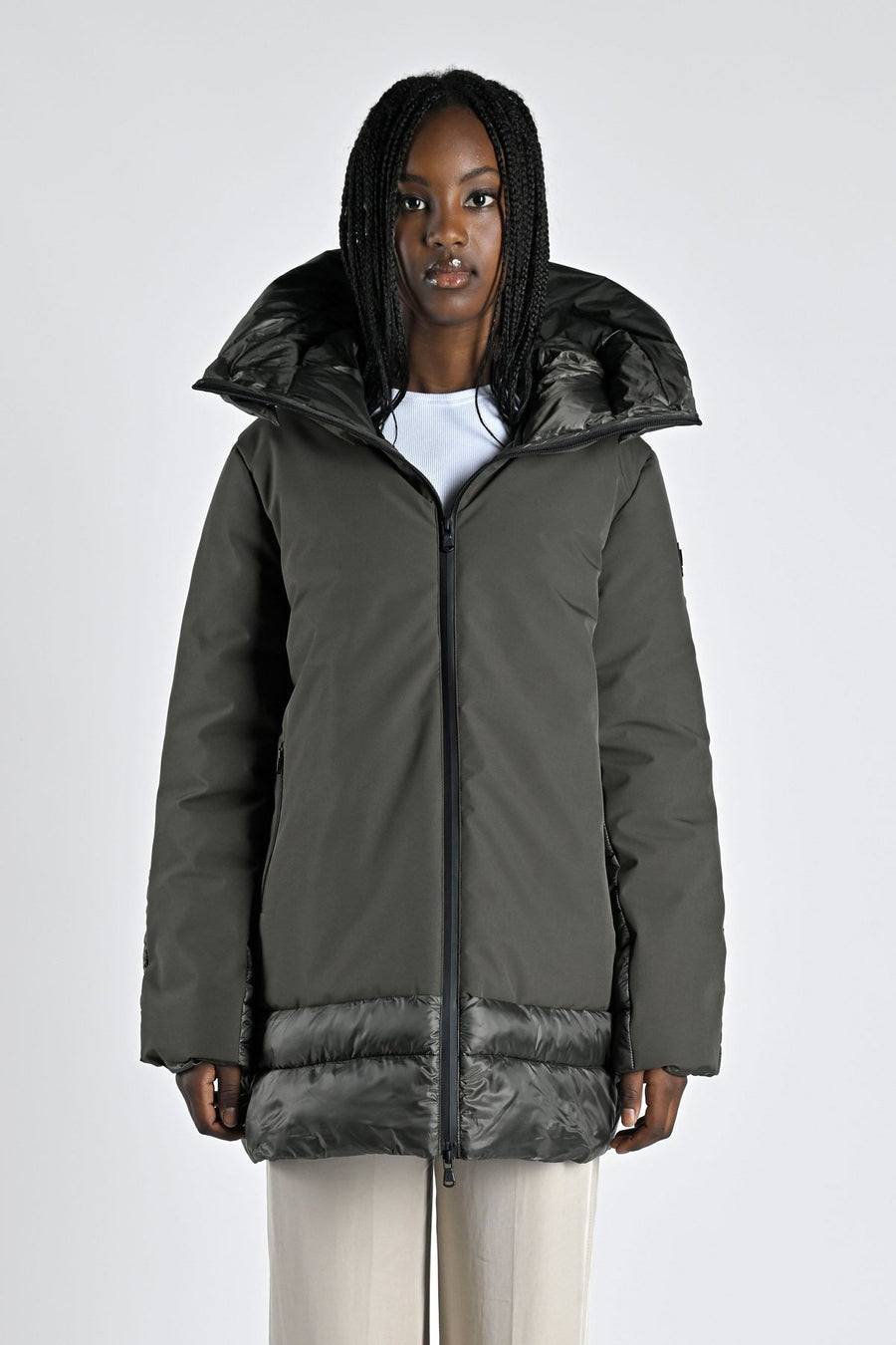 W4-Alma Coat 2 Giacca Black/Olive