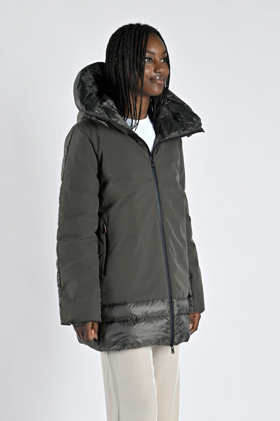 W4-Alma Coat 2 Giacca Black/Olive