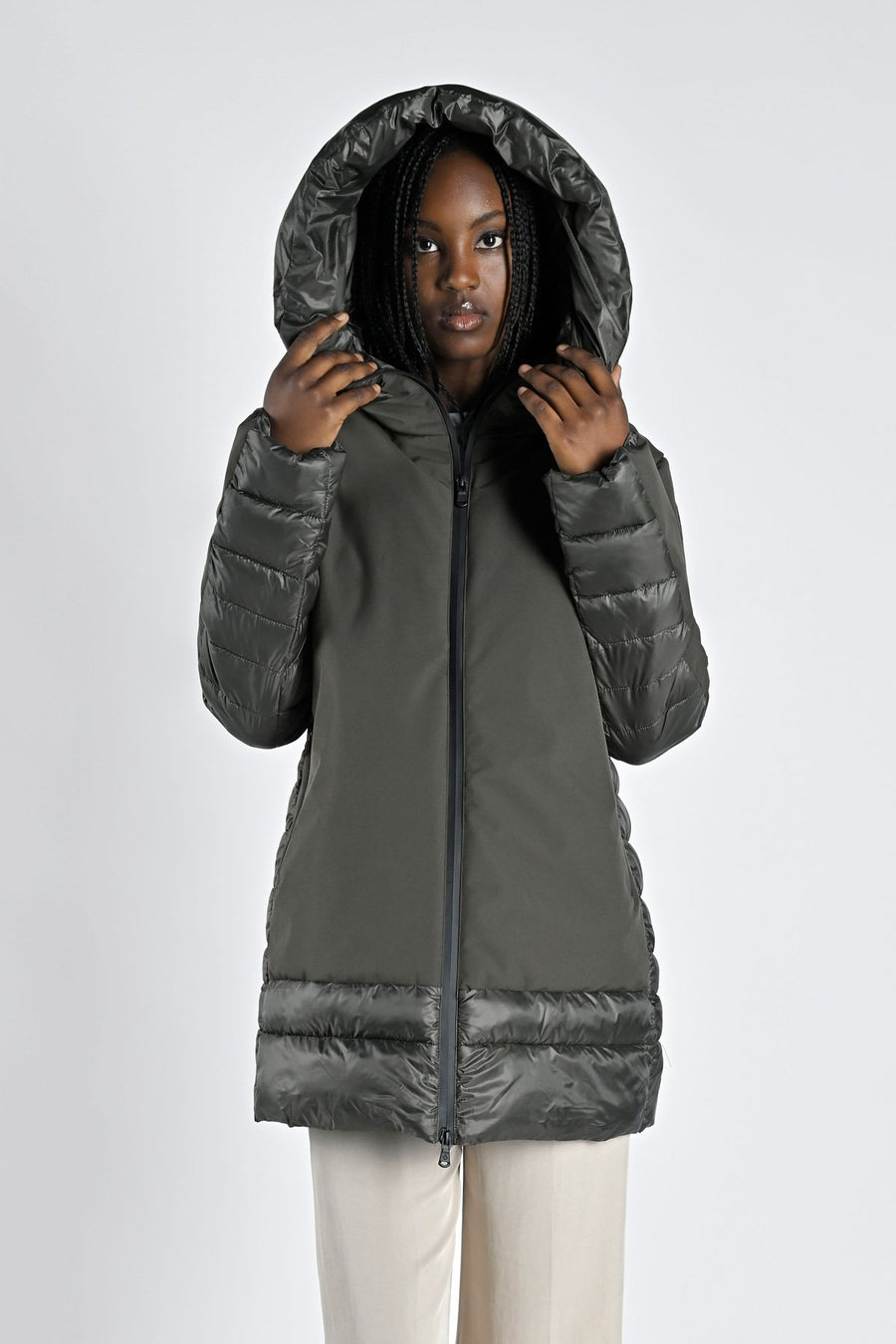 W4-Alma Coat 2 Giacca Black/Olive