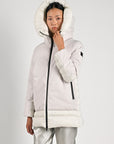 W4-Alma Coat 2 Giacca White Sand